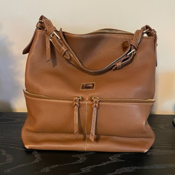 Dooney & Bourke Dillen Shoulder Bag purse Chocolate Medium - Picture 4 of 10